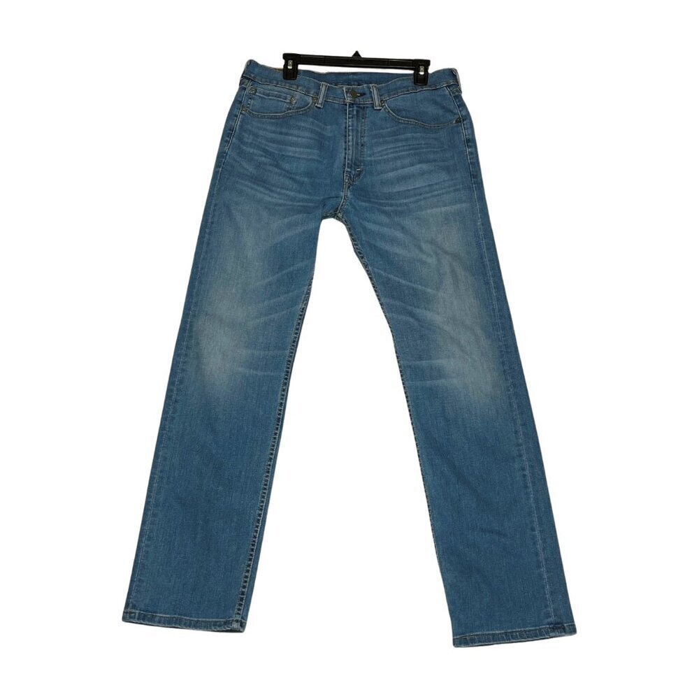 Levi's 505 Regular Fit Straight Leg Jeans Light Wash Men's 34x32